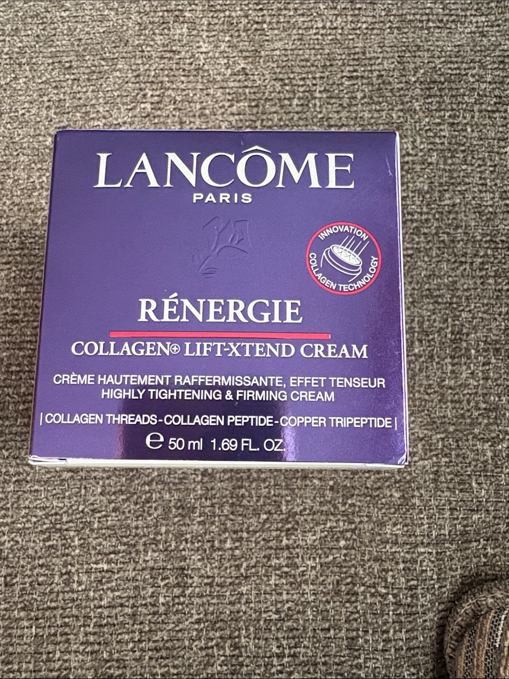 Lancôme Rénergie Collagen Lift-Xtend Cream — Purple Packaging